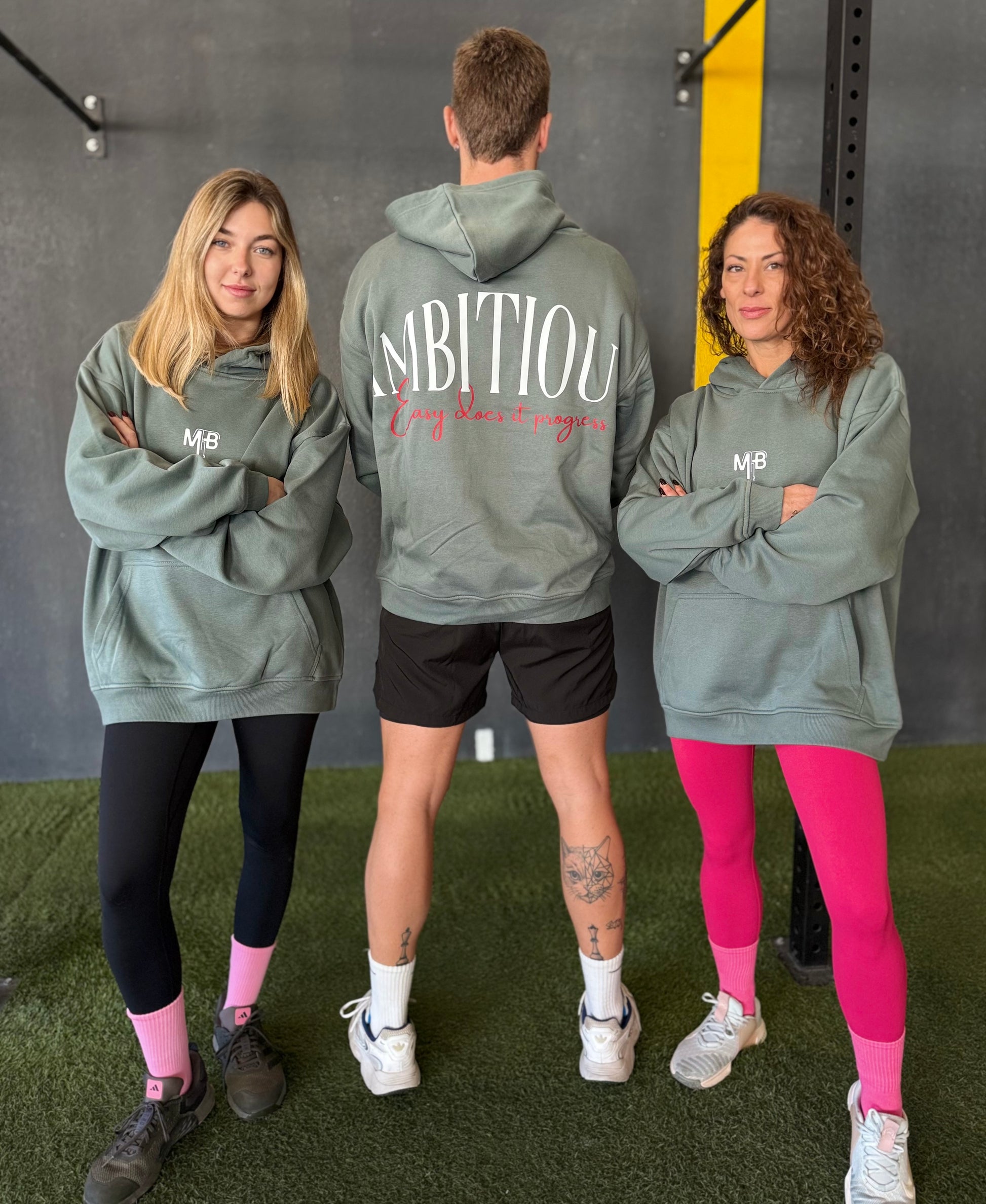 Sudadera verde Ambitiou2