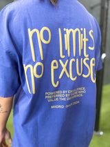 Camiseta Azul Marino No Limit, No Excuses