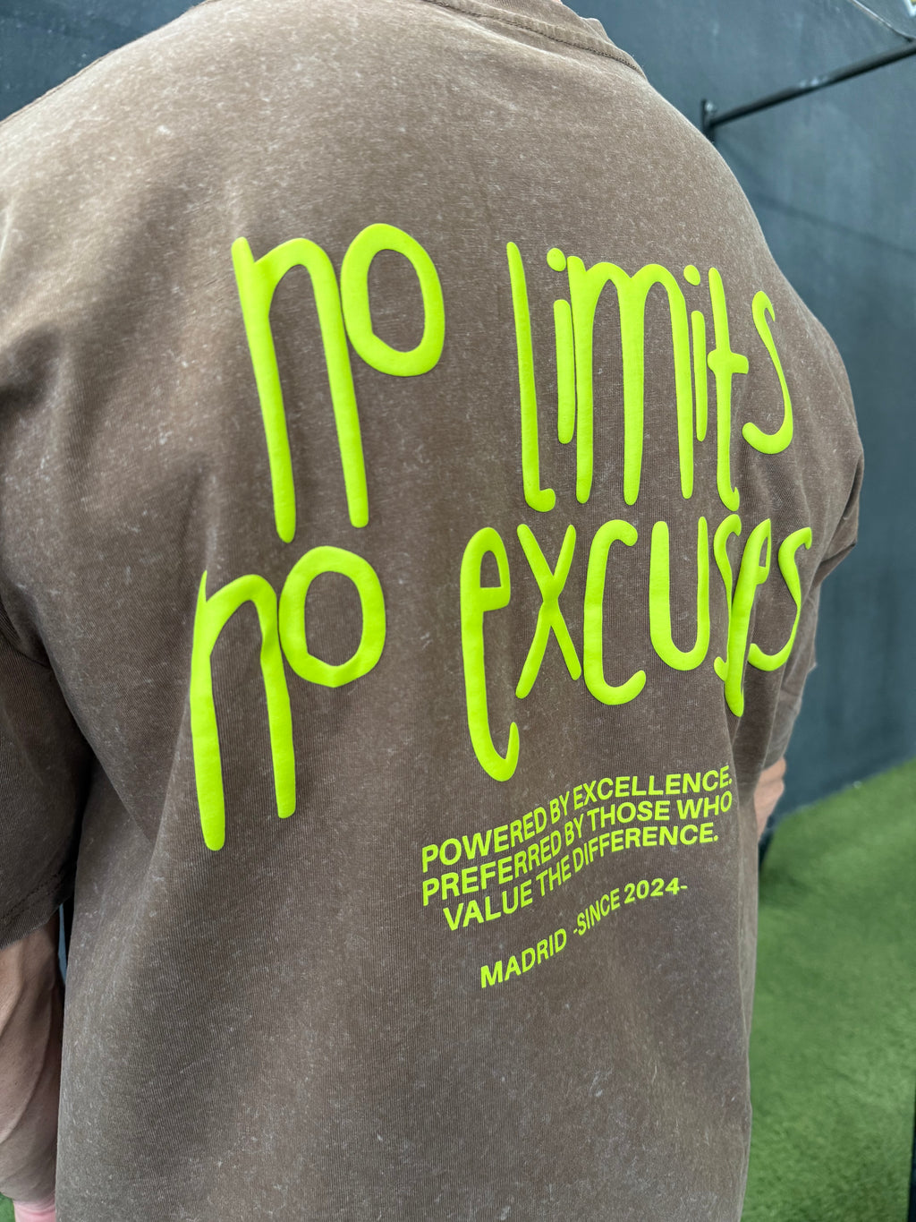 Camiseta Marrón No Limit, No Excuses