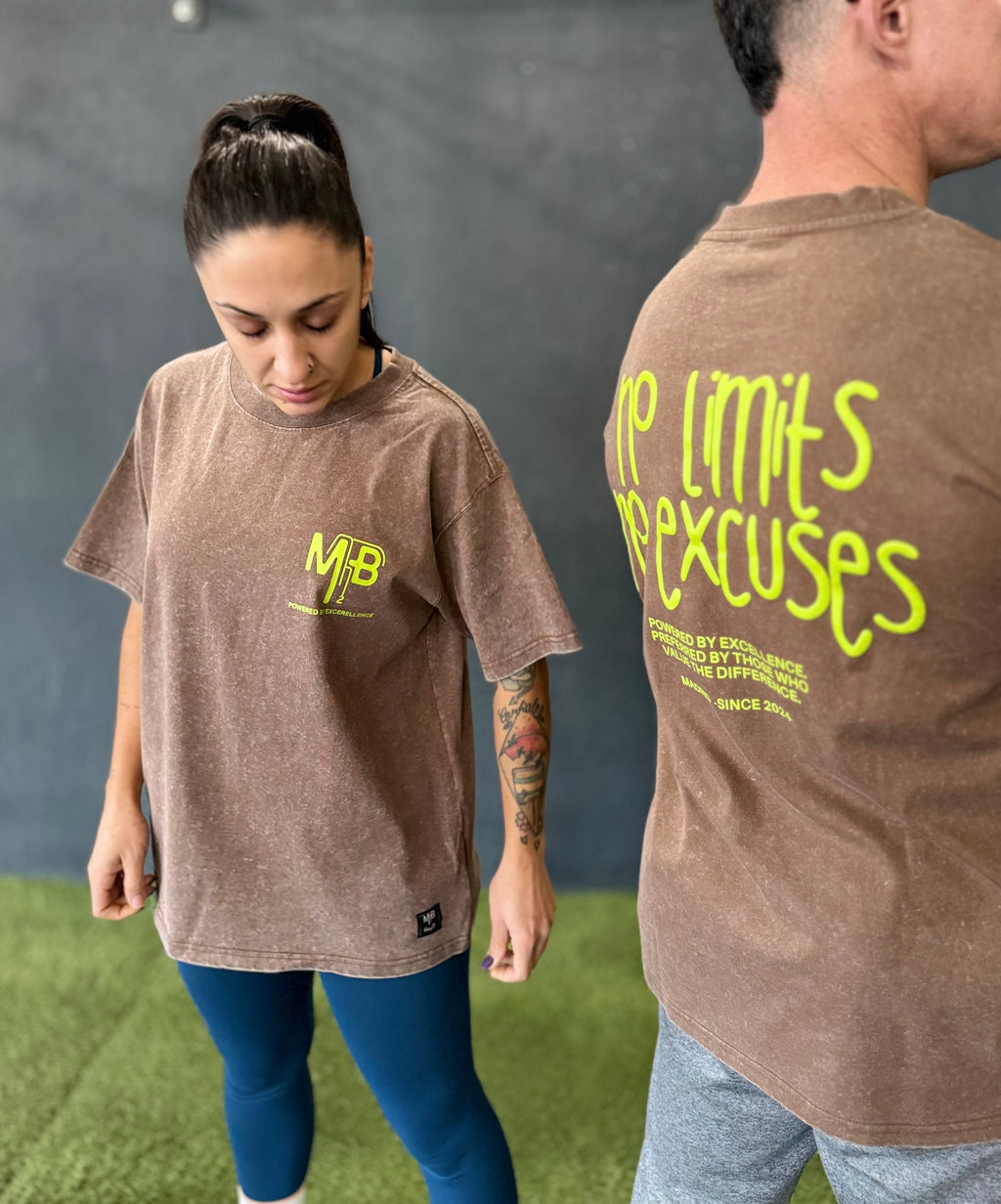 Camiseta Marrón No Limit, No Excuses