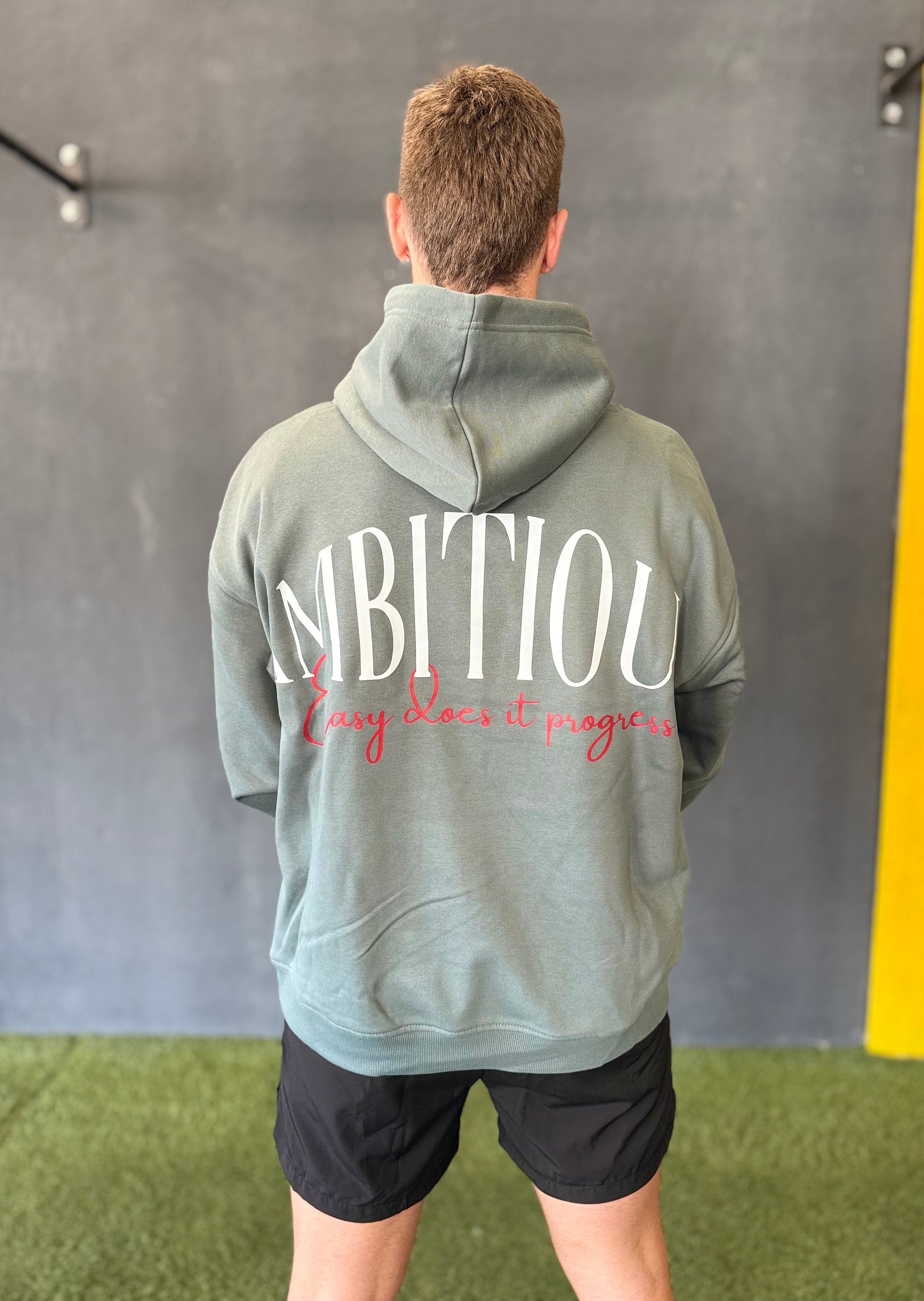 Sudadera verde Ambitiou2