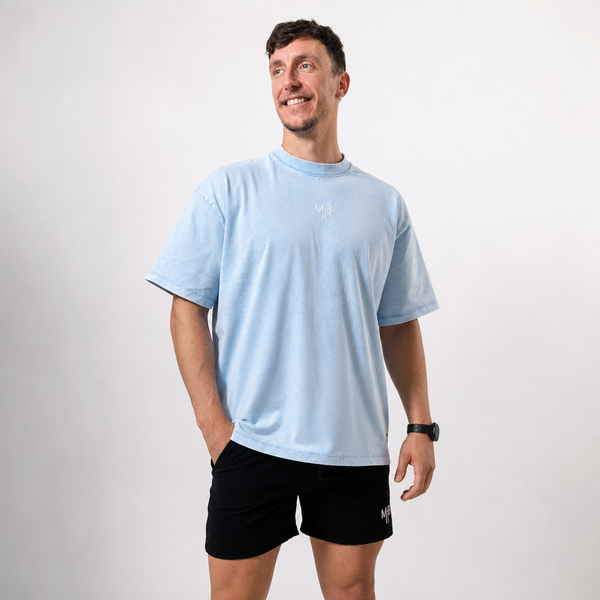 Camiseta oversize Azul cielo