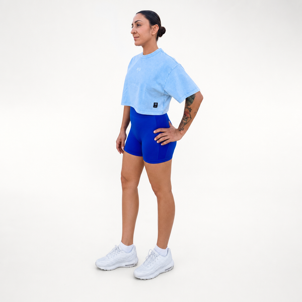 Crop top Azul cielo