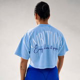 Crop top Azul cielo
