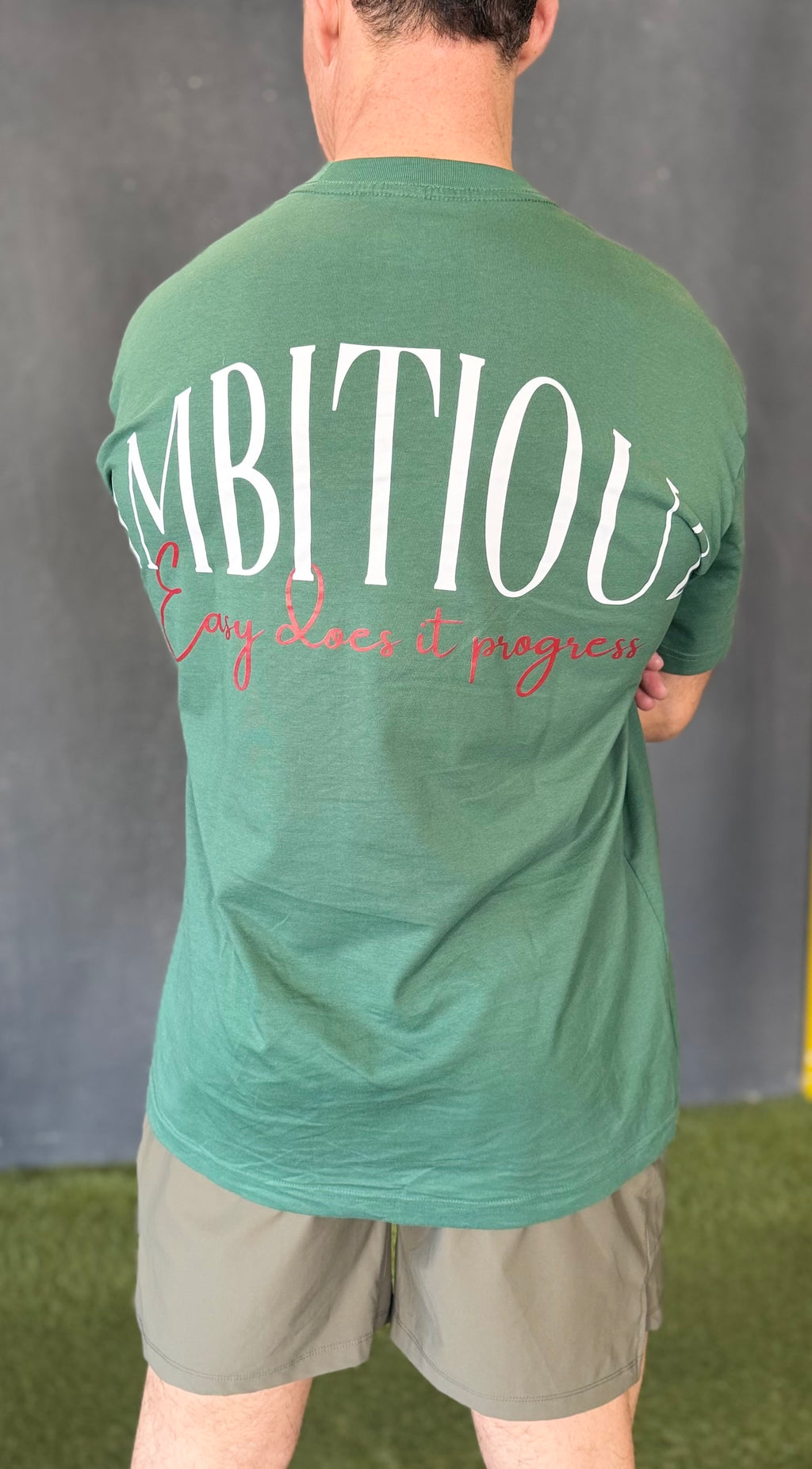 Camiseta Oversize verde botella Ambitiou2.0