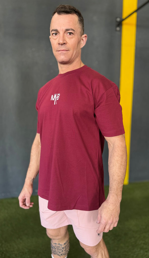 Camiseta Oversize Granate Ambitiou2.0