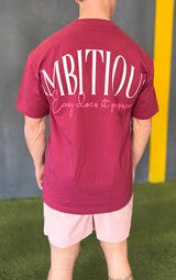 Camiseta Oversize Granate Ambitiou2.0