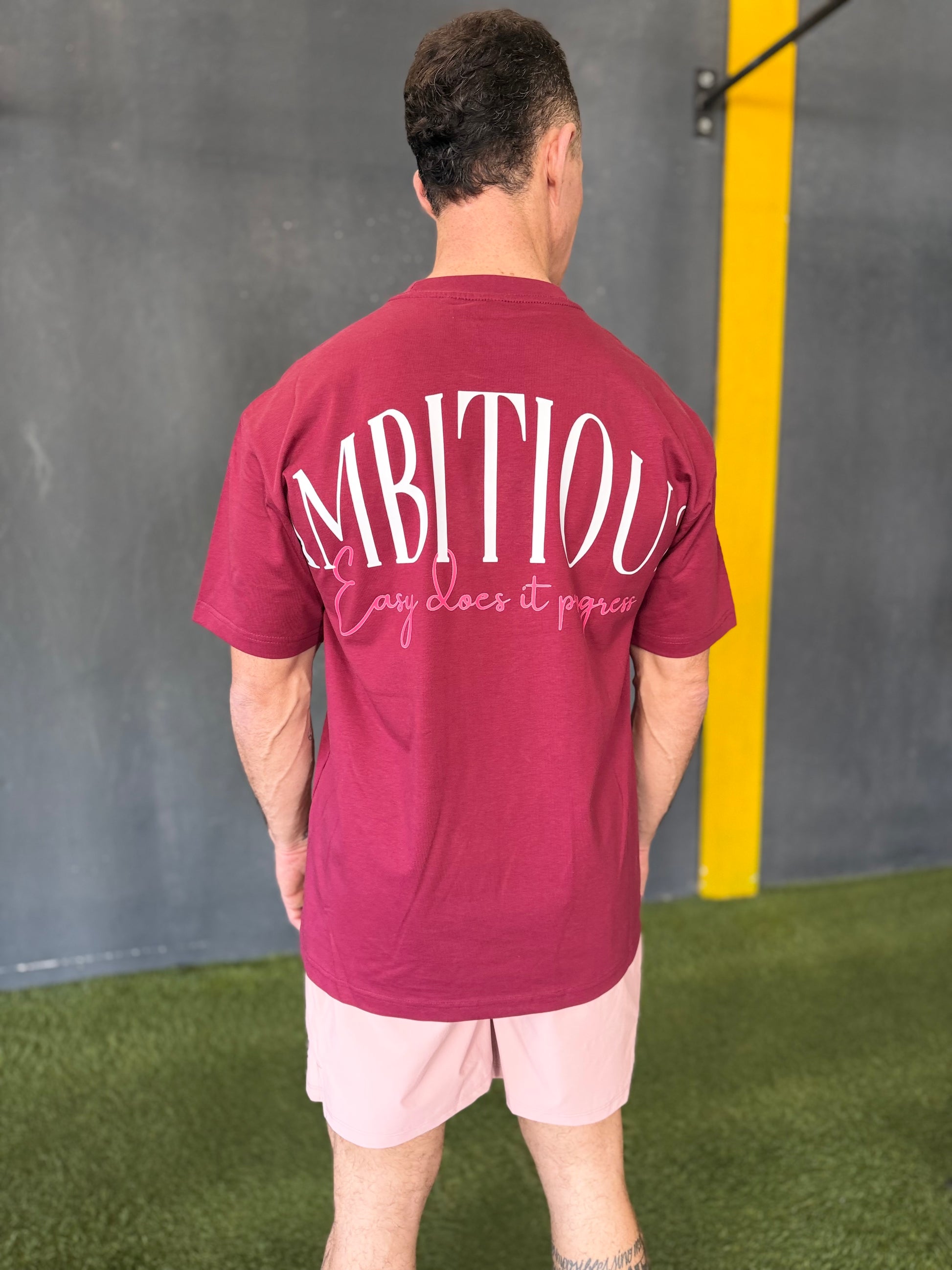 Camiseta Oversize Granate Ambitiou2.0