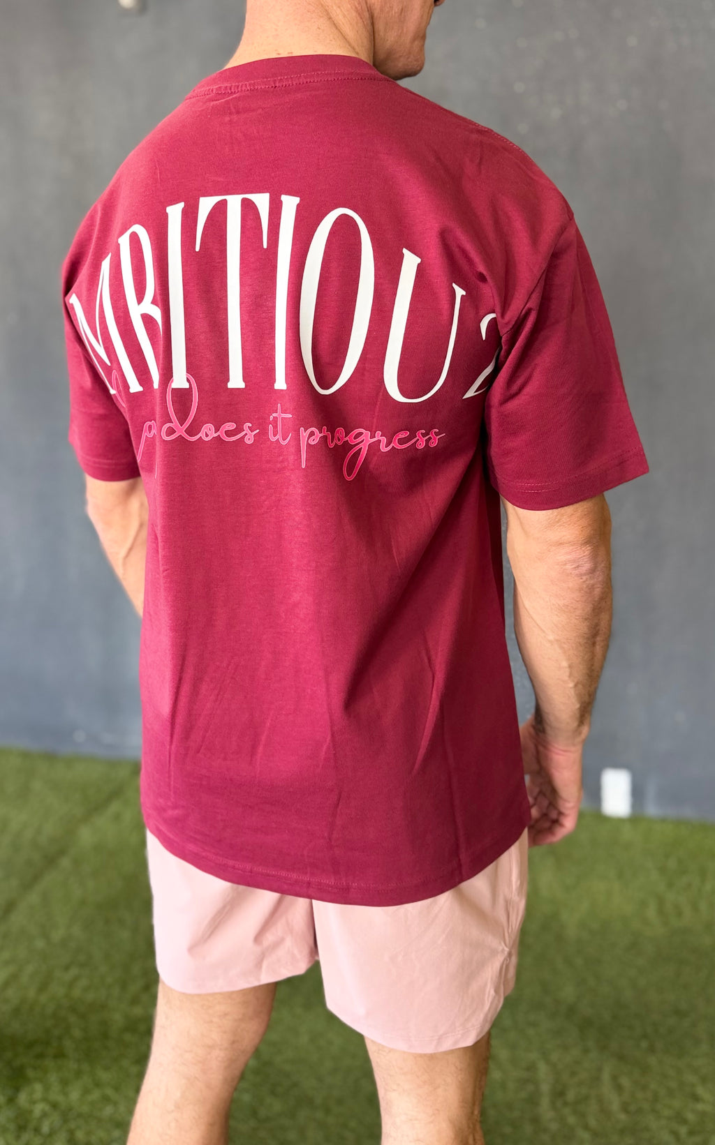 Camiseta Oversize Granate Ambitiou2.0