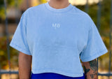 Crop top Azul cielo